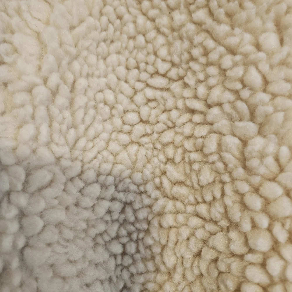 PacSun Cream Sherpa Zip Jacket XS/ S Cozy Teddy Fleece